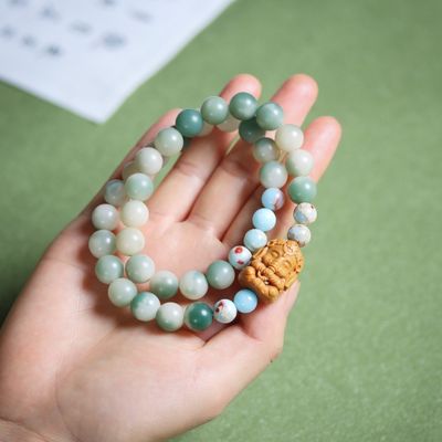 New Design Natural Stone Bracelet Custom Logo Shoushan Amethyst Gold Plated Stainless Steel Spacers Beaded Bracelet For Women