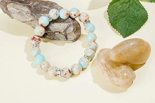 Unique Mother'S Day Gift From Daughter/Son-Birthday/Christmas/Valentines Jewelry - Best Mama Bracelet With Easter Stuffers For Women-Natural Stone Bracelet For Mom