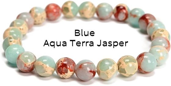 Mixed Gemstones Bead Double Protection Bracelet Set-Stone Round Beaded Stretchy Bracelets For Women Men