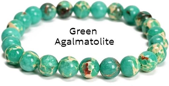 Mixed Gemstones Bead Double Protection Bracelet Set-Stone Round Beaded Stretchy Bracelets For Women Men