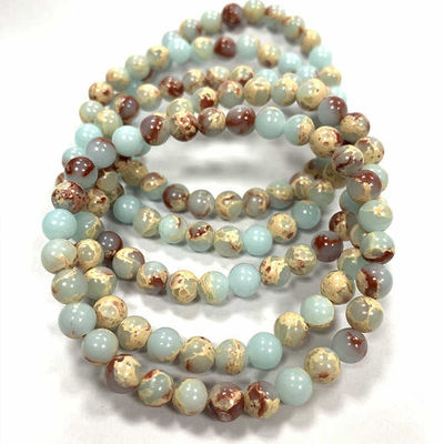 Beaded Bracelets For Women Handmade Semi Precious Natural Stone Stretch Elastic Jewelry Yoga Protection Gifts