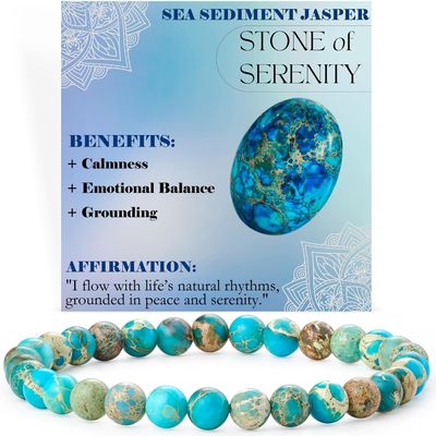 Beaded Bracelets For Women Handmade Semi Precious Natural Stone Stretch Elastic Jewelry Yoga Protection Gifts