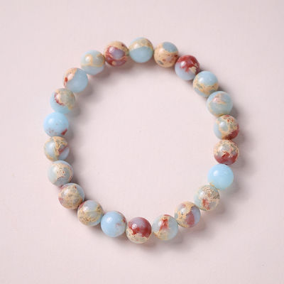 Beaded Bracelets For Women Handmade Semi Precious Natural Stone Stretch Elastic Jewelry Yoga Protection Gifts