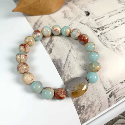 New Red Agate Shoushan Stone Bracelet Natural Stone Beads Bracelet Jewelry Custom Fashion Shoushan Stone Bracelet Stone Alloy Gold and Silver Eagle Bracelet Women's Beaded Bracelet