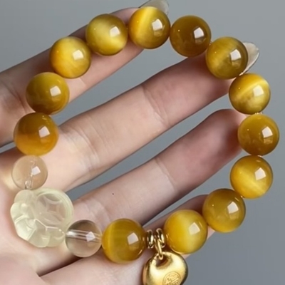 Hot Sale New Chinese Fu Brand Beaded Bracelet Anti Opal Boudoir Hand String Female Exquisite Friendship Cat'S Eye Crystal Bracelets Women Girl Cute Elastic Opal Zircon Moon Stone Bead