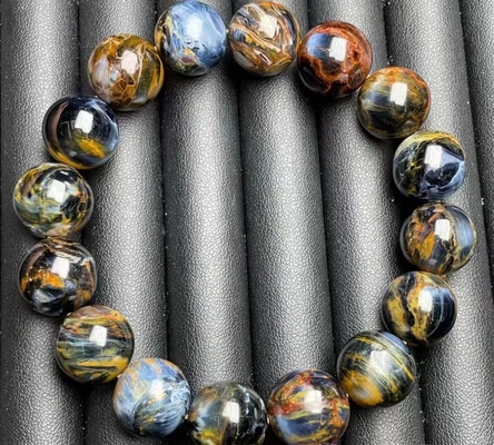 High Quality Natural Peter Stone Bracelet Storm Stone Star Sky Universe Pietersite Bracelet Blue Energy Crystal Beads Bracelet