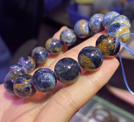 High Quality Natural Peter Stone Bracelet Storm Stone Star Sky Universe Pietersite Bracelet Blue Energy Crystal Beads Bracelet