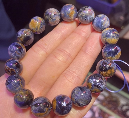 High Quality Natural Peter Stone Bracelet Storm Stone Star Sky Universe Pietersite Bracelet Blue Energy Crystal Beads Bracelet