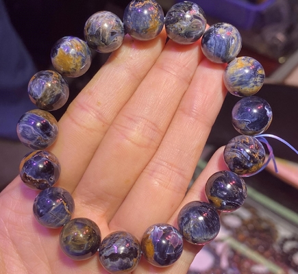 High Quality Natural Peter Stone Bracelet Storm Stone Star Sky Universe Pietersite Bracelet Blue Energy Crystal Beads Bracelet