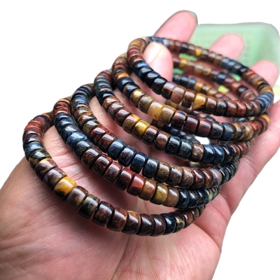 Pietersite Bracelet For Women Men'S Gifts - Protection Healing Crystal Bracelet - 8mm Gemstone Beaded Adjustable Bracelet Pulseras Para Hombres Mujer Stocking Stuffers