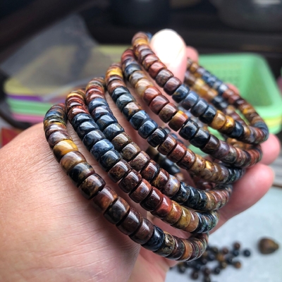 Pietersite Bracelet For Women Men'S Gifts - Protection Healing Crystal Bracelet - 8mm Gemstone Beaded Adjustable Bracelet Pulseras Para Hombres Mujer Stocking Stuffers