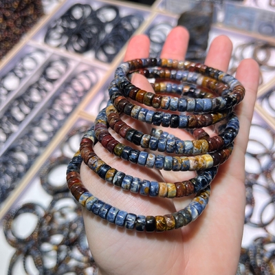 Pietersite Bracelet For Women Men'S Gifts - Protection Healing Crystal Bracelet - 8mm Gemstone Beaded Adjustable Bracelet Pulseras Para Hombres Mujer Stocking Stuffers