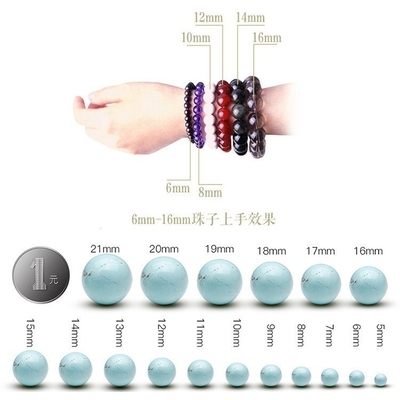 Chinese Jewelry Natural Stone Tourmaline Convallaria Flower Pendant Bracelet Women Unisex Simple Number Pattern Wedding Jewelry
