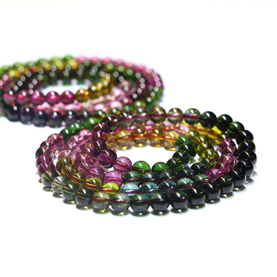 Multi Colored Tourmaline Jade Abacus Rondelle Beaded Bracelet Necklace Women Accessories Jewelry Sets Crystal Beads Bracelets Stone Jewelry For Women