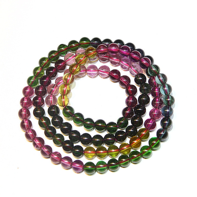 Multi Colored Tourmaline Jade Abacus Rondelle Beaded Bracelet Necklace Women Accessories Jewelry Sets Crystal Beads Bracelets Stone Jewelry For Women