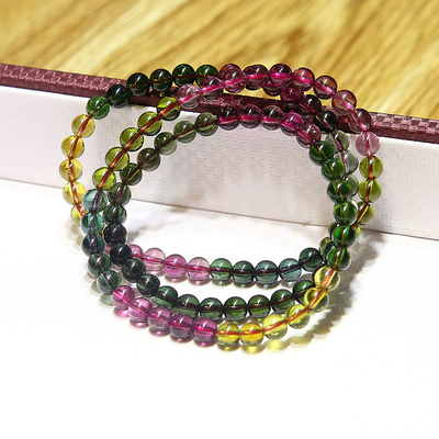 Multi Colored Tourmaline Jade Abacus Rondelle Beaded Bracelet Necklace Women Accessories Jewelry Sets Crystal Beads Bracelets Stone Jewelry For Women
