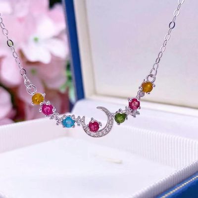Genuine Top Quality Rainbow Candy Tourmaline Bracelet Natural Healing Crystal Tourmaline Beaded Bracelets For Women
