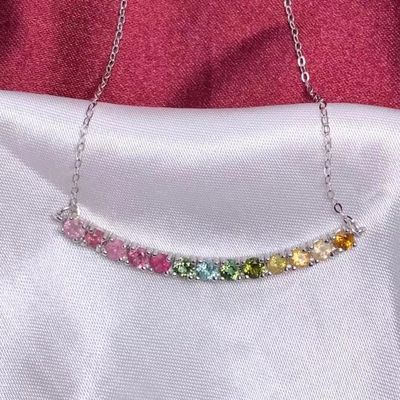 Genuine Top Quality Rainbow Candy Tourmaline Bracelet Natural Healing Crystal Tourmaline Beaded Bracelets For Women