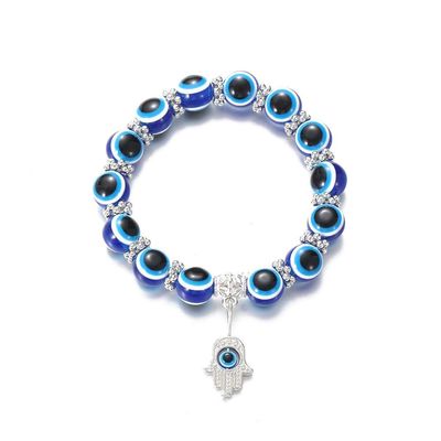 Evil Eye Bead Bracelet Meaning Beaded Black Beads Crystal Glass Gold Multicolored Evil Eye Bracelet Lucky Bracelet for Protection Blessing
