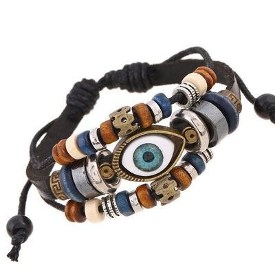 Evil Eye Bead Bracelet Meaning Beaded Black Beads Crystal Glass Gold Multicolored Evil Eye Bracelet Lucky Bracelet for Protection Blessing