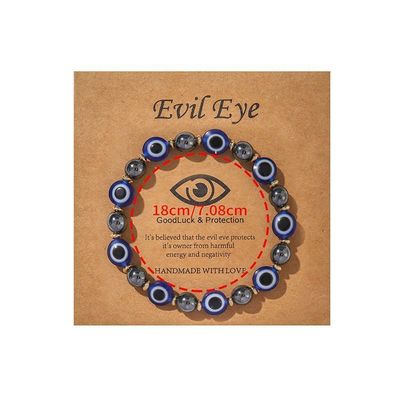 Evil Eye Bead Bracelet Meaning Beaded Black Beads Crystal Glass Gold Multicolored Evil Eye Bracelet Lucky Bracelet for Protection Blessing