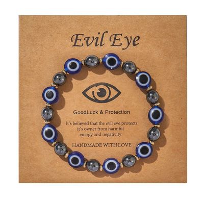 Evil Eye Bead Bracelet Meaning Beaded Black Beads Crystal Glass Gold Multicolored Evil Eye Bracelet Lucky Bracelet for Protection Blessing
