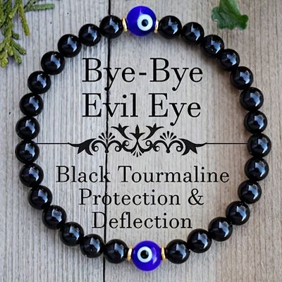 Evil Eye Bead Bracelet Meaning Beaded Black Beads Crystal Glass Gold Multicolored Evil Eye Bracelet Lucky Bracelet for Protection Blessing