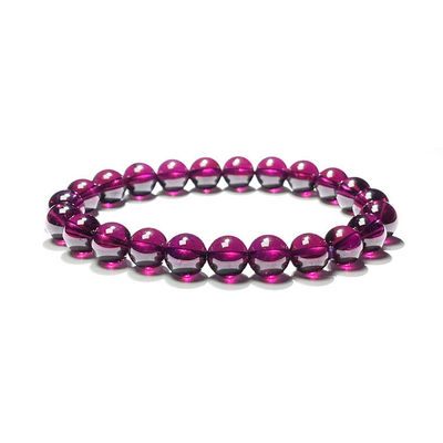 Bead Bracelet, Natural Garnet Geometric Fashion Original Stone Bead Bracelet, Men'S And Women'S Fashion Charm Bracelet Gift