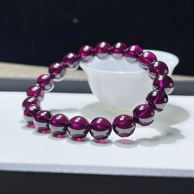 Bead Bracelet, Natural Garnet Geometric Fashion Original Stone Bead Bracelet, Men'S And Women'S Fashion Charm Bracelet Gift