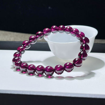 Bead Bracelet, Natural Garnet Geometric Fashion Original Stone Bead Bracelet, Men'S And Women'S Fashion Charm Bracelet Gift
