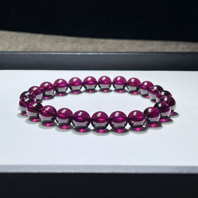 Bead Bracelet, Natural Garnet Geometric Fashion Original Stone Bead Bracelet, Men'S And Women'S Fashion Charm Bracelet Gift