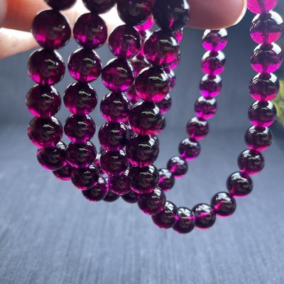 Bead Bracelet, Natural Garnet Geometric Fashion Original Stone Bead Bracelet, Men'S And Women'S Fashion Charm Bracelet Gift