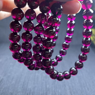 Bead Bracelet, Natural Garnet Geometric Fashion Original Stone Bead Bracelet, Men'S And Women'S Fashion Charm Bracelet Gift