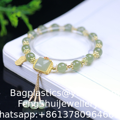 Ein guter Preis. Echtes natürliches Jadeit Kreischen Perlen Jade-Armband Männern und Frauen Jade Die Handstränge Großhandel Handgeschnitzte Jadeit Armband Jade Schmuck Burma Jade Armband Online