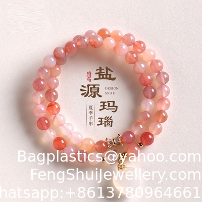 Buen precio Venta al por mayor de varios colores de piedra natural de la pulsera de cuentas de la piedra curativa de la agata del ojo de tigre de la joya del encanto de las cuentas de la suerte del encanto de la pulsera de las mujeres en línea