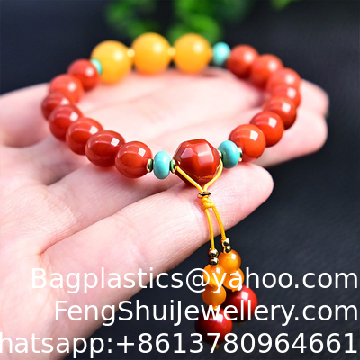 Buen precio Ámbar natural del Báltico Ombre Arco iris colorido cuentas redondas de mano Brazalete Ámbar original para mujeres Hombres Curación Dominican gemas en línea