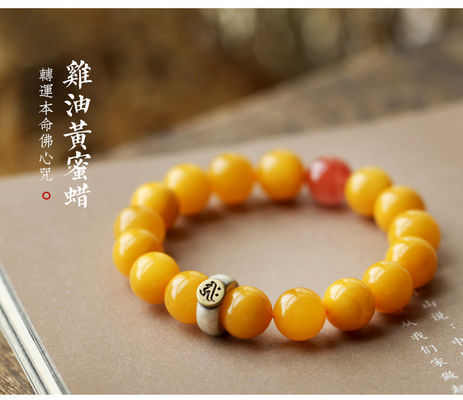 Bon prix Bracelet européen en ambre naturel Conception de bracelet en ambre jaune Bracelet en ambre en acier inoxydable Tassel Prière musulmane Adoration Ramadan Tesbih Bracelet Cadeaux islamiques Perles en ligne