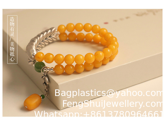 Ein guter Preis. Natürliches Bienenwachs Bernstein Armband für Männer und Frauen Großhandel Natürliche Heilung Grün Dendritische Opal Armbänder Perlen Locker Perlen Schmuck Fengshui Armband Als Geschenk Online