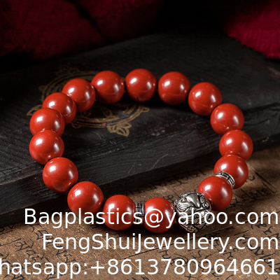 Buen precio Brazalete de Feng Shui para Mujeres Brazalete de Cinar de Jade de Calabaza de Riqueza Suerte y Protección Perlas de Cinar Rojo con Oro Encanto de Calabaza para Cumpleaños Regalo de Graduación en línea