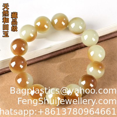 Buen precio Jade Healing Crystal Bracelet Nefrita Jade Stone Piedra natural Perlas de jade verde sueltas Mayorista Joyería Piedra preciosa Brazalete Hermoso Verde Natural Nefrita Ruso Brazalete Clásico en línea