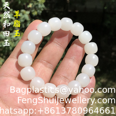 Buen precio Brazalete de jade con cuentas redondas de 8 y 10 mm, Brazalete de jade Brazalete de jade heitiano genuino Color natural de gradiente Nefrita de jade heitiano Brazalete con cuentas para mujeres y hombres en línea