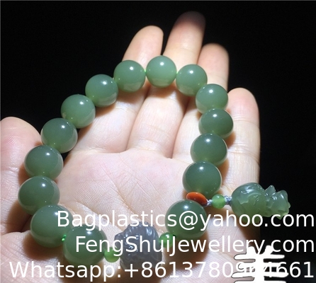 Ein guter Preis. Jade Armband Nephrit Grün Jade Armband Vintage Runder Jade Armband Damen Armbänder Natürliche Echte Weiße Nephrit Hotan Jade Mode Armbänder Online