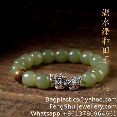 Good price Custom Jewellery Manufacturer Wholesale 8x10mm Oval Nephrite Green Jade Bracelet Natural Stone 18k Gold Jewelry Women Fine Jewelry Gifts Genuine Natural Stone Real Bracelets online