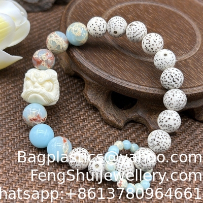 Buen precio Brazalete de piedra natural de verano Shoushan para mujeres Accesorio de fiesta en la playa Regalo de oro ajustable Brazalete plano en línea