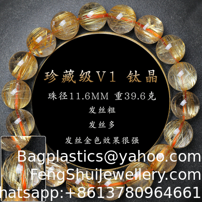 Ein guter Preis. Farbenfrohe Katzen-Auge-Bandstein Feng Shui-Armband Wohlstand Glück Armband Kristall für Frauen Geburtstag 9mm 12mm Online