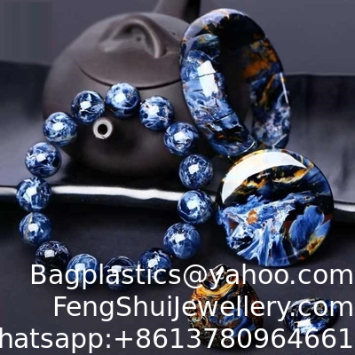 Buen precio Brazaletes de Pietersita Genuina Rara de Grado Superior, Piedra Natural Curativa, Brazalete de Gemas de Pietersita para Mujeres y Hombres en línea