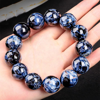 Bon prix Pietersite Naturel Pierre pierre ronde perles et perles en vrac fournitures d'usine pour hommes Bracelet fabrication en ligne