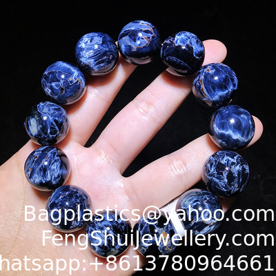 Buen precio Pulsera de pietersita con piedras preciosas naturales, pulseras de cuentas de cristal, pulsera elástica ajustable, curación, joyería hecha a mano, regalos para mujeres en línea