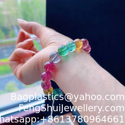 Good price Tourmaline Beaded Bracelet Meditation Spiritual Protection January Birthstone Gift Reiki Healing Crystal Dainty Bracelet online