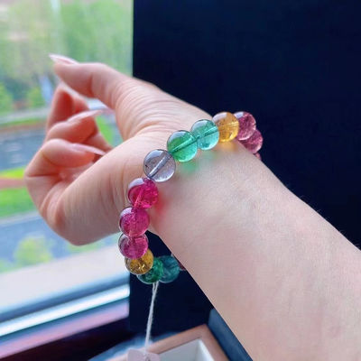 Ein guter Preis. Tourmaline Perlen Armband Meditation spiritueller Schutz Januar Geburtsstein Geschenk Reiki Heilung Kristall feine Armband Online